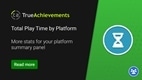 Site Feature: Total play time by platform