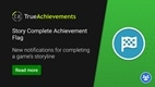 Site Feature: 'Story completed' achievement flag and associated functionality